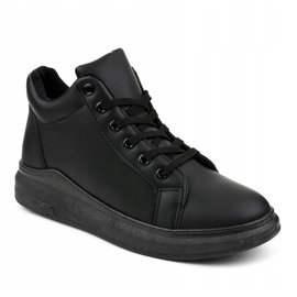 Schwarze isolierte Sneaker TL133-1 1