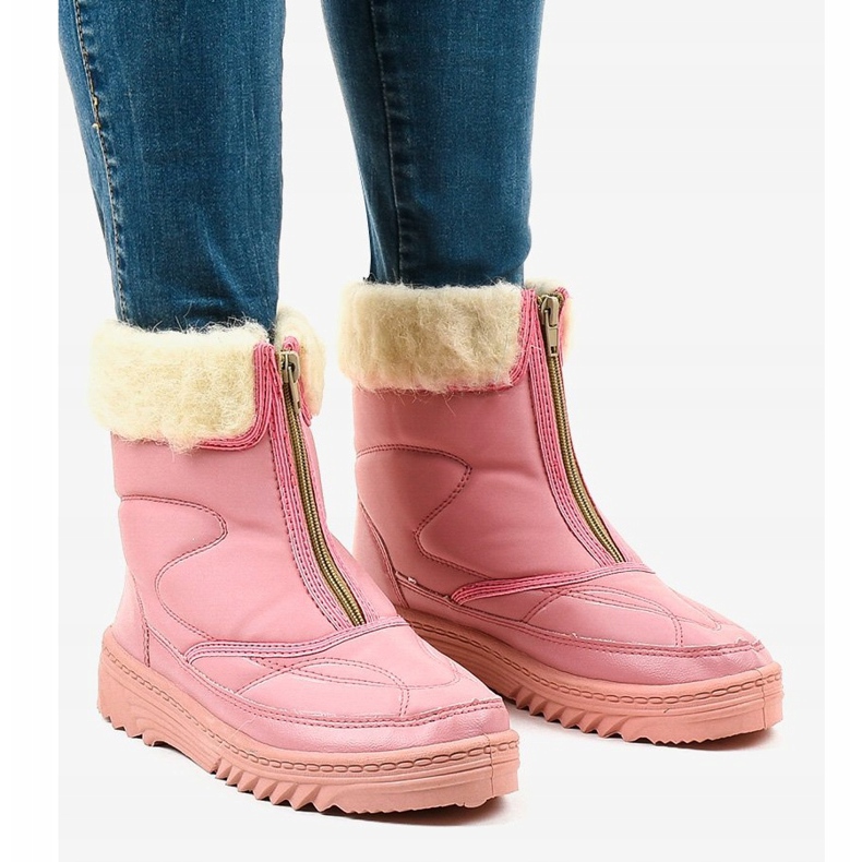 Rosa Schneestiefel Stiefeletten 69 1