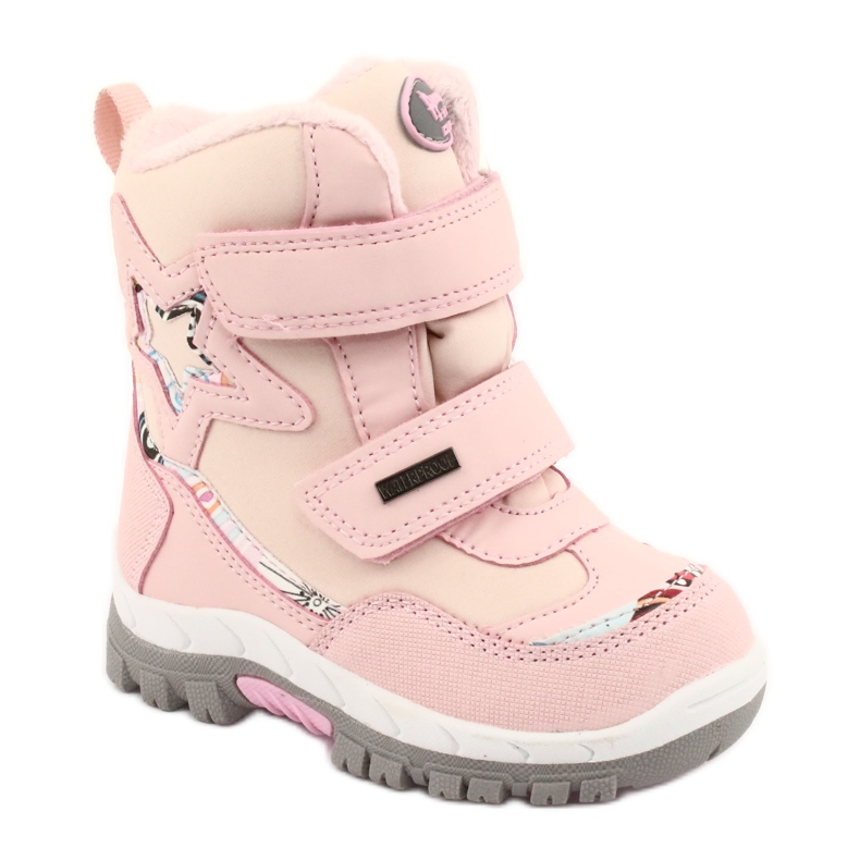 American Club Stiefel mit pinker Stern RL37 Membran rosa 1