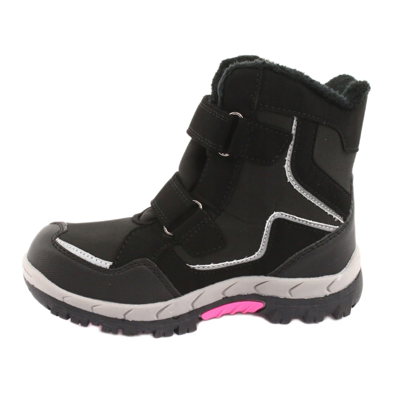 American Club Amerikanische HL26 Membranstiefel schwarz rosa grau 2