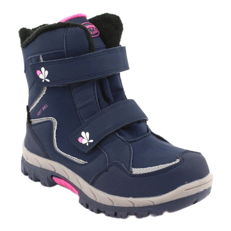 American Club Amerikanische HL26 Membranstiefel marineblau rosa 1
