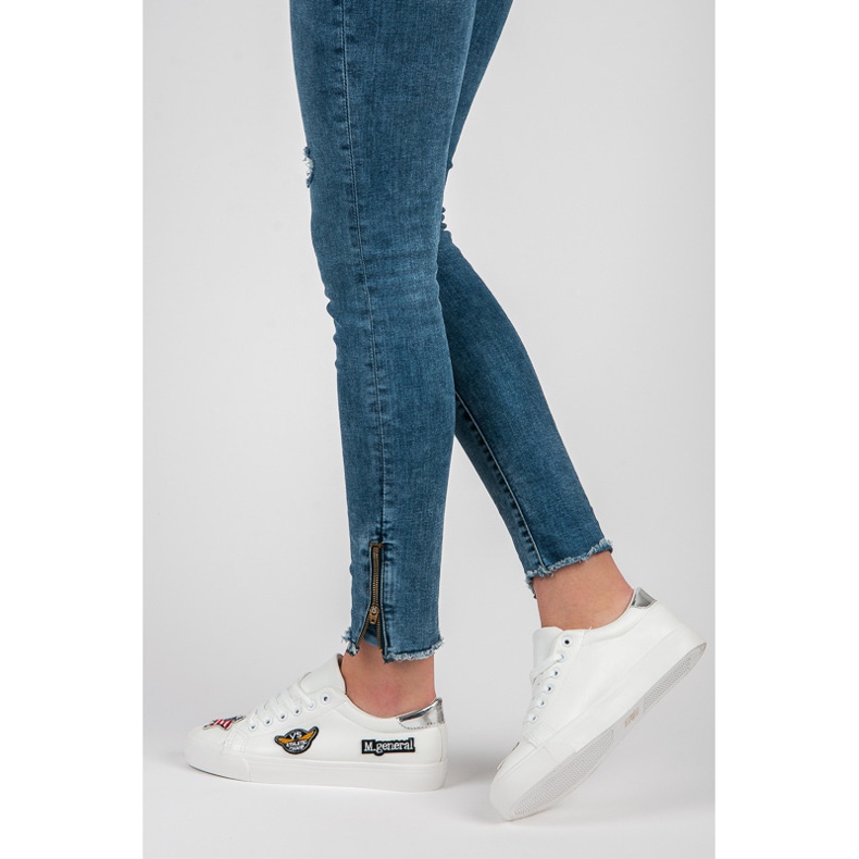 Seastar Armee-Sneaker mit Patches weiß 1