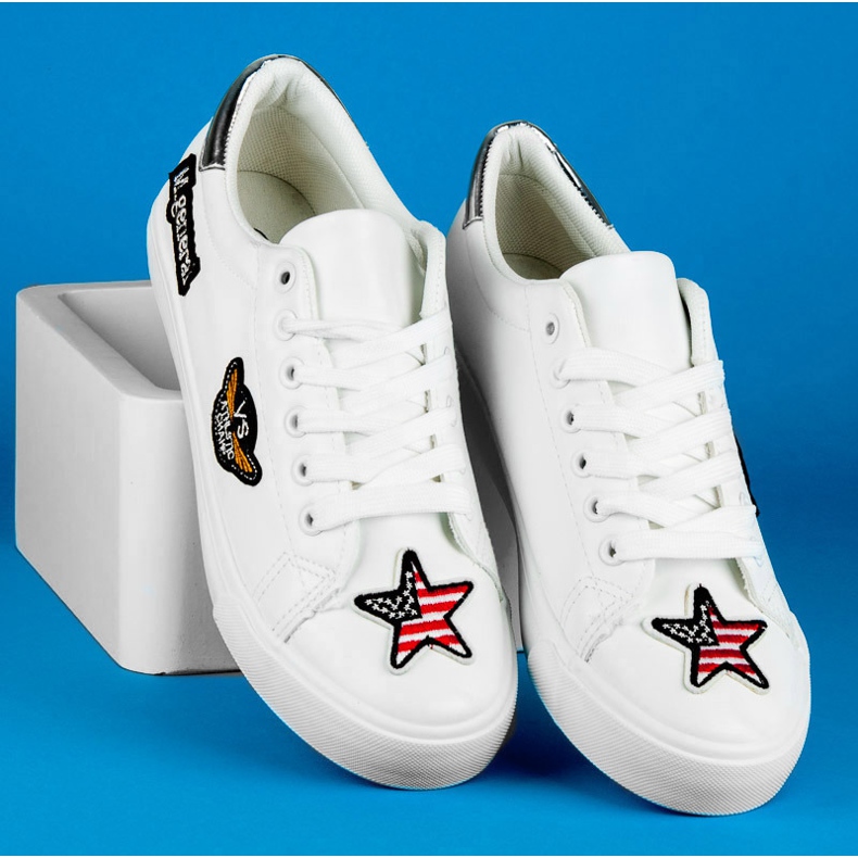 Seastar Armee-Sneaker mit Patches weiß 2