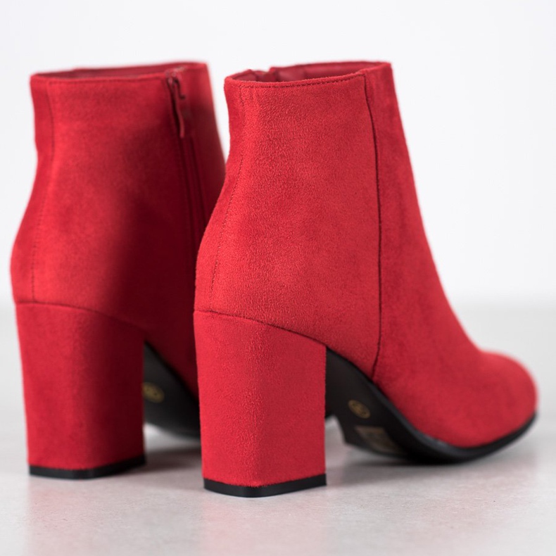 Marquiz Rote Wildlederstiefel 1