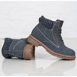 Goodin Trapper mit Schaffell blau 1