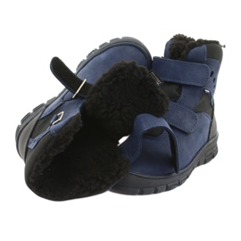 Stiefel Stiefel mit einer Mazurek 1352 Marineblau-Membran schwarz 4