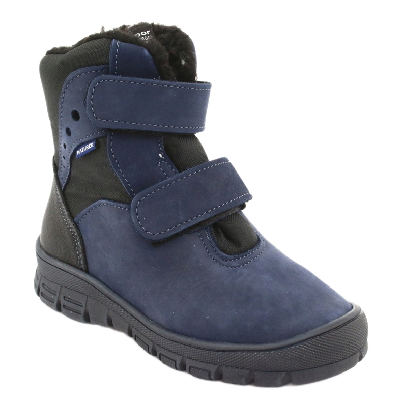 Stiefel Stiefel mit einer Mazurek 1353 Marineblau-Membran schwarz navy blau 1