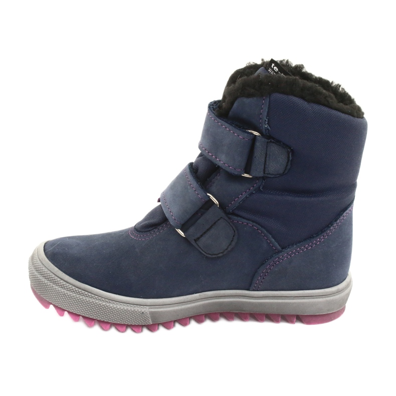 Stiefel Stiefel mit einer Mazurek 1352 Marineblau-Membran rosa 2
