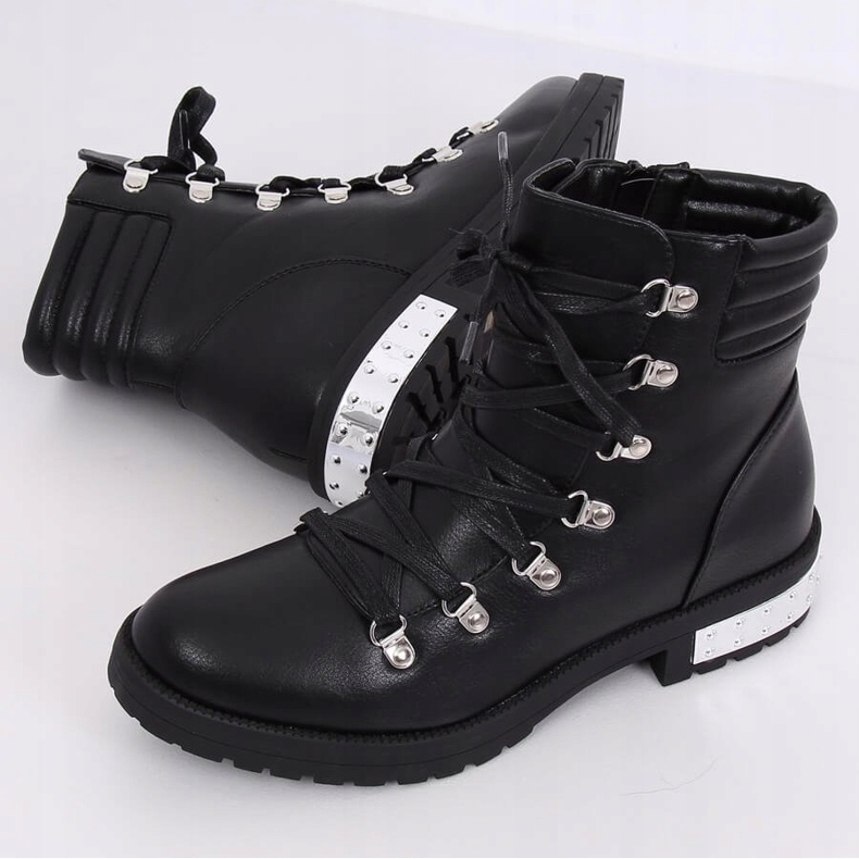 Schwarze Damenstiefel Y8182 Schwarz 1