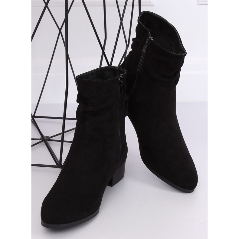 Klassische schwarze Damenstiefel YK-101 Black 2