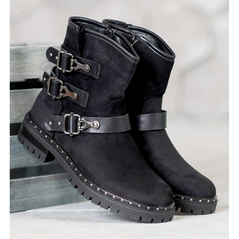 Lovery Wildleder Arbeiter schwarz 1