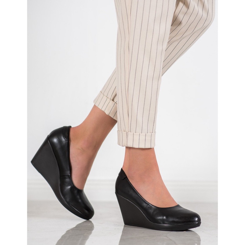 J. Star Klassische Keilpumps schwarz 2