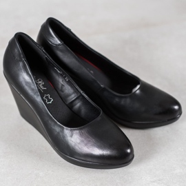 J. Star Klassische Keilpumps schwarz 1