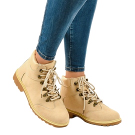 Beige Wanderschuhe ohne Isolierung XDS1702 1