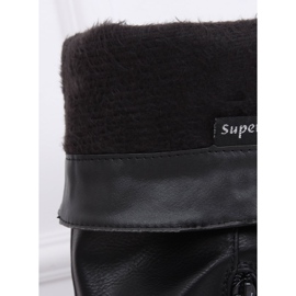 Flache Damenstiefel schwarz 1084-PG Schwarz 2