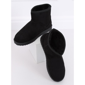 Emusy kurze schwarze Schneestiefel LV56P Schwarz 1