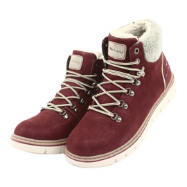 MCKEY 1072 Winterstiefel zum Schnüren braun mehrfarbig grau 3