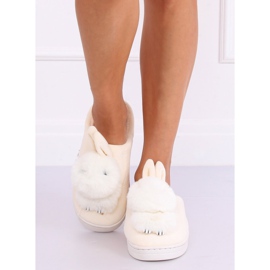 Damenhausschuhe Hasen beige MA01 Beige 2