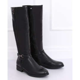 Schwarze Damen Reitstiefel SP37 Schwarz 1
