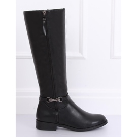 Schwarze Damen Reitstiefel SP37 Schwarz 2