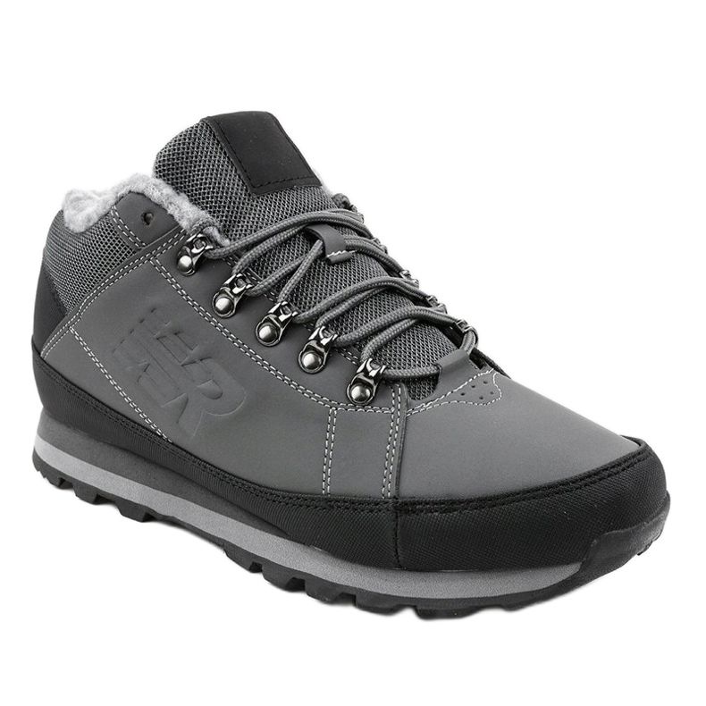 Graue 9WH917 isolierte Schneestiefel schwarz 1