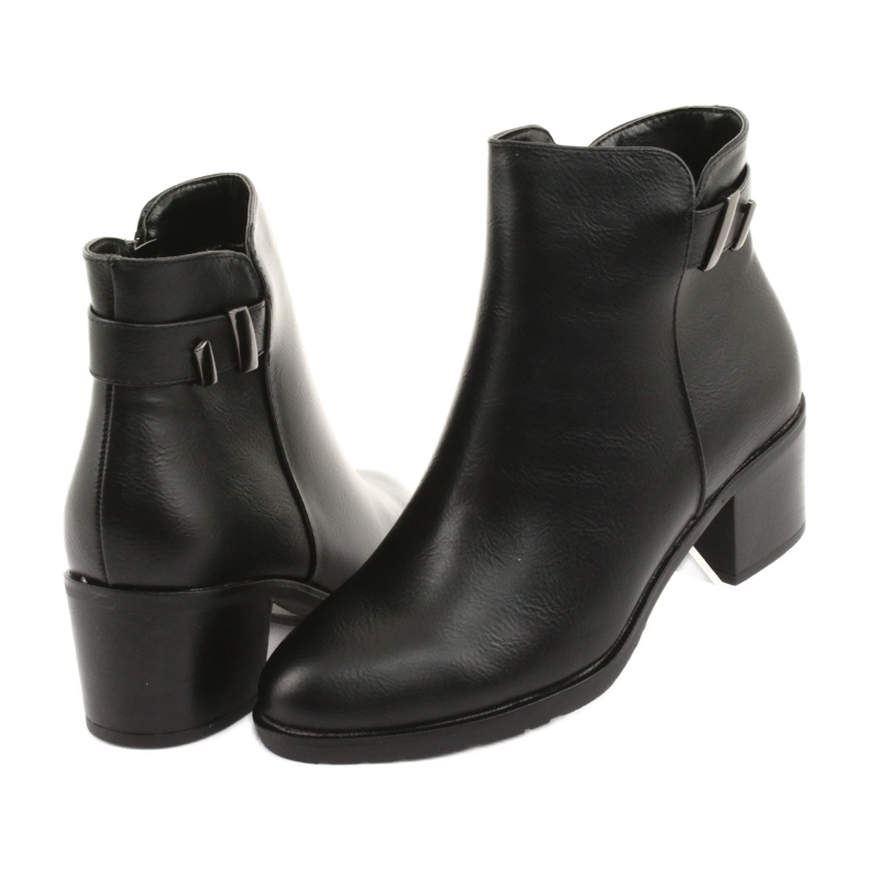 M.Daszyński Schwarze Daszyński SA153 isolierte Reißverschlussstiefel 4