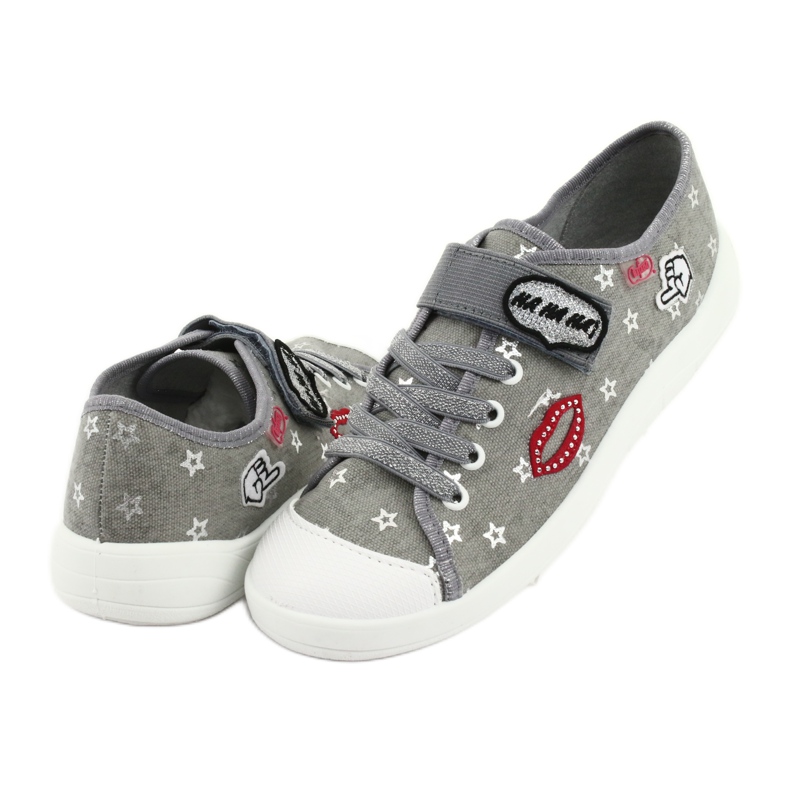 Befado Kinderschuhe 251Q095 rot grau 4