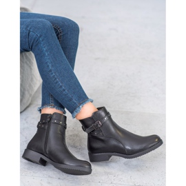 J. Star Warme schwarze Stiefel 2