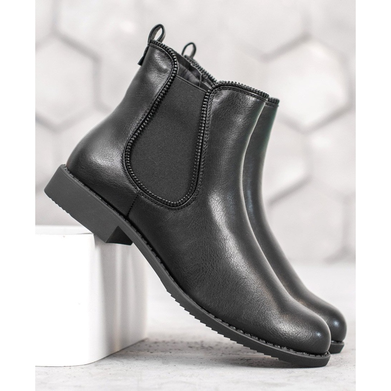 J. Star Stiefeletten Chelsea-Boots schwarz 2