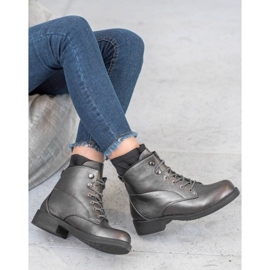 Bestelle Klassische Schnürstiefel grau 1