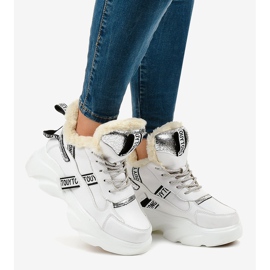 Weiße isolierte Damen-Sneaker D80-31 2