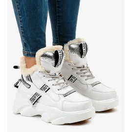 Weiße isolierte Damen-Sneaker D80-31 1