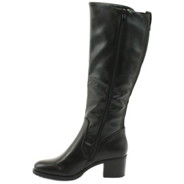 M.Daszyński Stiefel isolierte High Heels Daszyński 153 schwarz 2