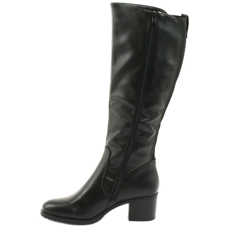 M.Daszyński Stiefel isolierte High Heels Daszyński 153 schwarz 2