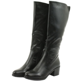 M.Daszyński Stiefel isolierte High Heels Daszyński 153 schwarz 3