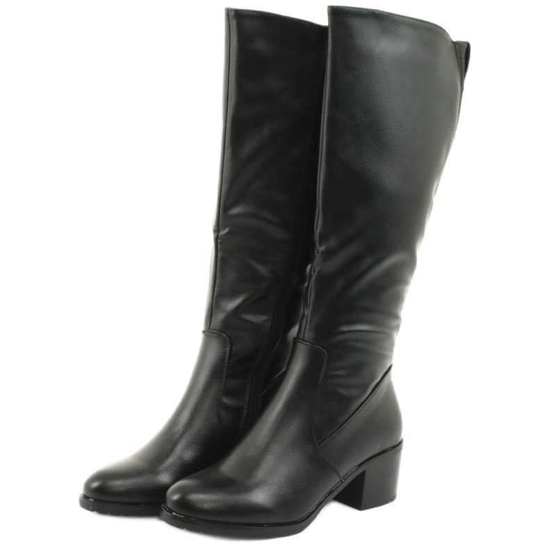 M.Daszyński Stiefel isolierte High Heels Daszyński 153 schwarz 3