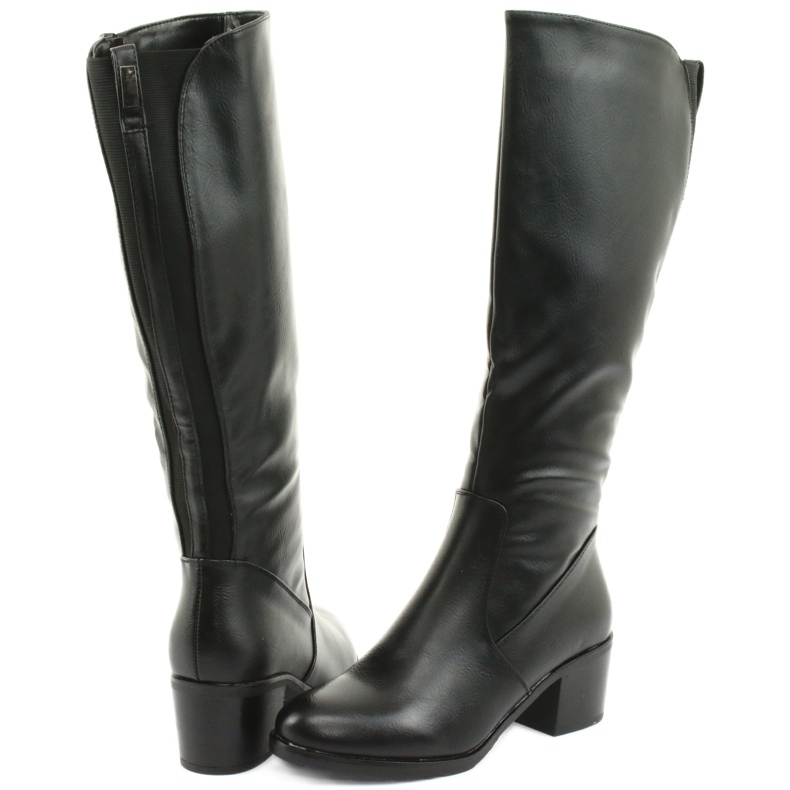 M.Daszyński Stiefel isolierte High Heels Daszyński 153 schwarz 4