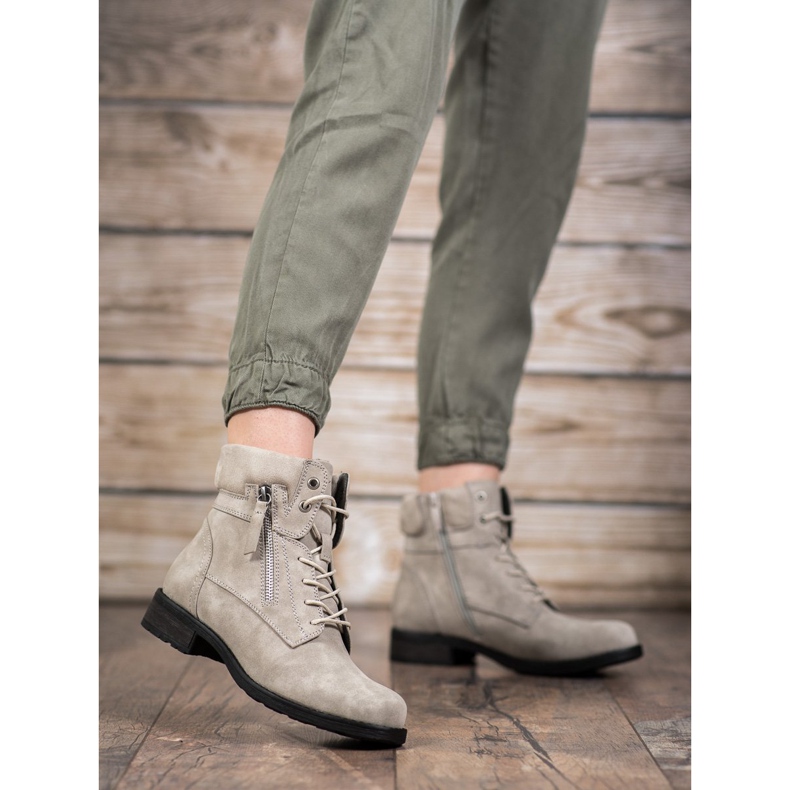 Goodin Beige Stiefel 1