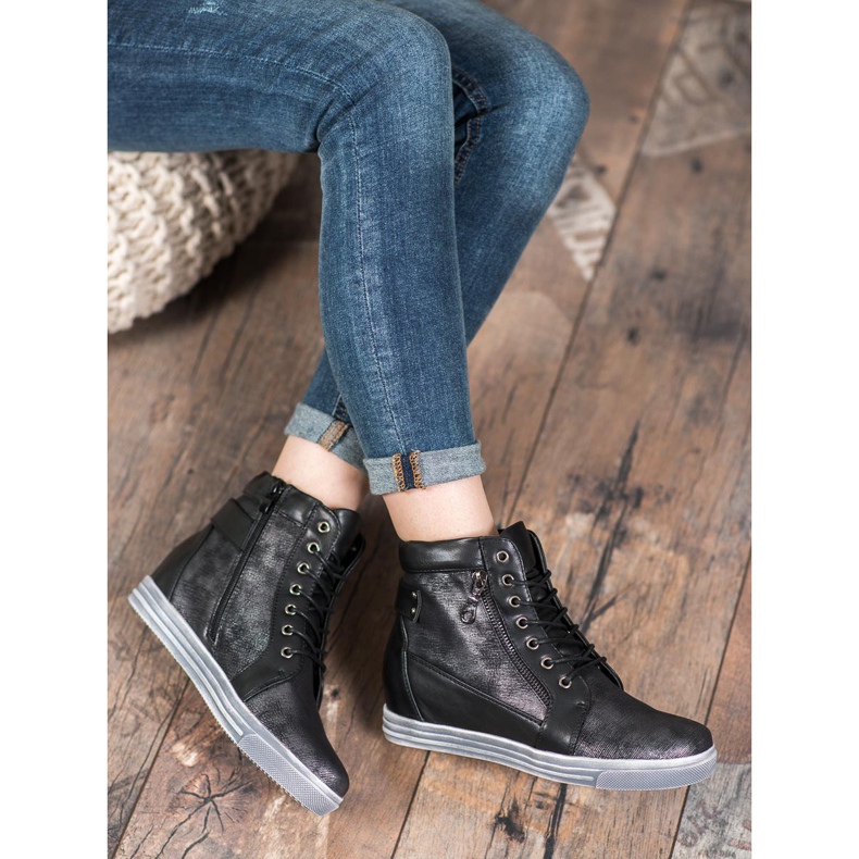 Sergio Leone Schwarze Turnschuhe 1