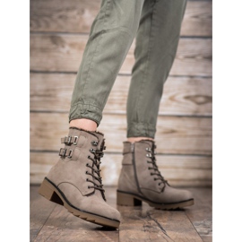 Sergio Leone Warme Schnürstiefel braun 1