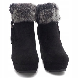 Boots On Wedge 58-385 Schwarz 2