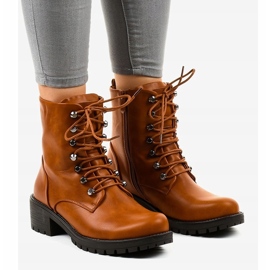 Braune isolierte Militärstiefel K-9922 1