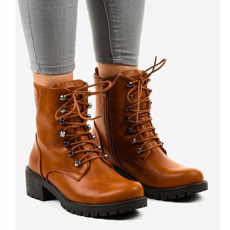 Braune isolierte Militärstiefel K-9922 1