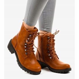 Braune isolierte Militärstiefel K-9922 2