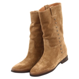 Wildleder Keilstiefel Badura 9441 braun 3