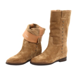 Wildleder Keilstiefel Badura 9441 braun 6