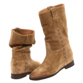 Wildleder Keilstiefel Badura 9441 braun 4