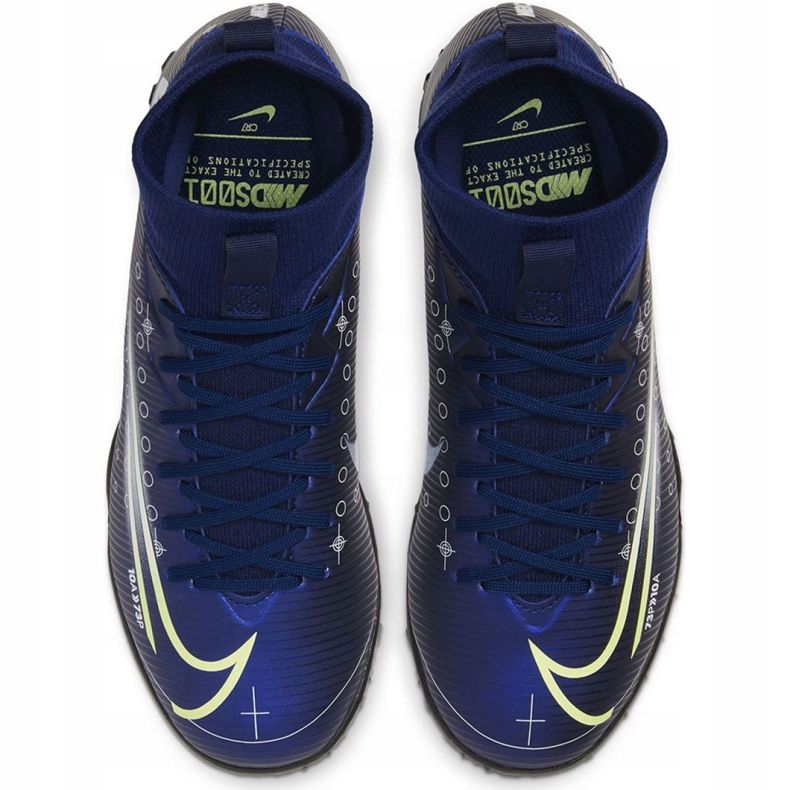 Nike Mercurial Superfly 7 Academy Mds Tf Jr BQ5407 401 Fußballschuh marineblau marineblau 1