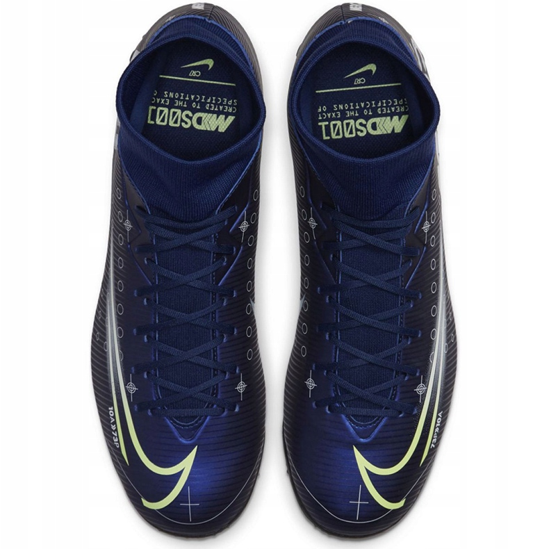 Nike Mercurial Superfly 7 Academy Mds Tf M BQ5435 401 Fußballschuh blau marineblau 1
