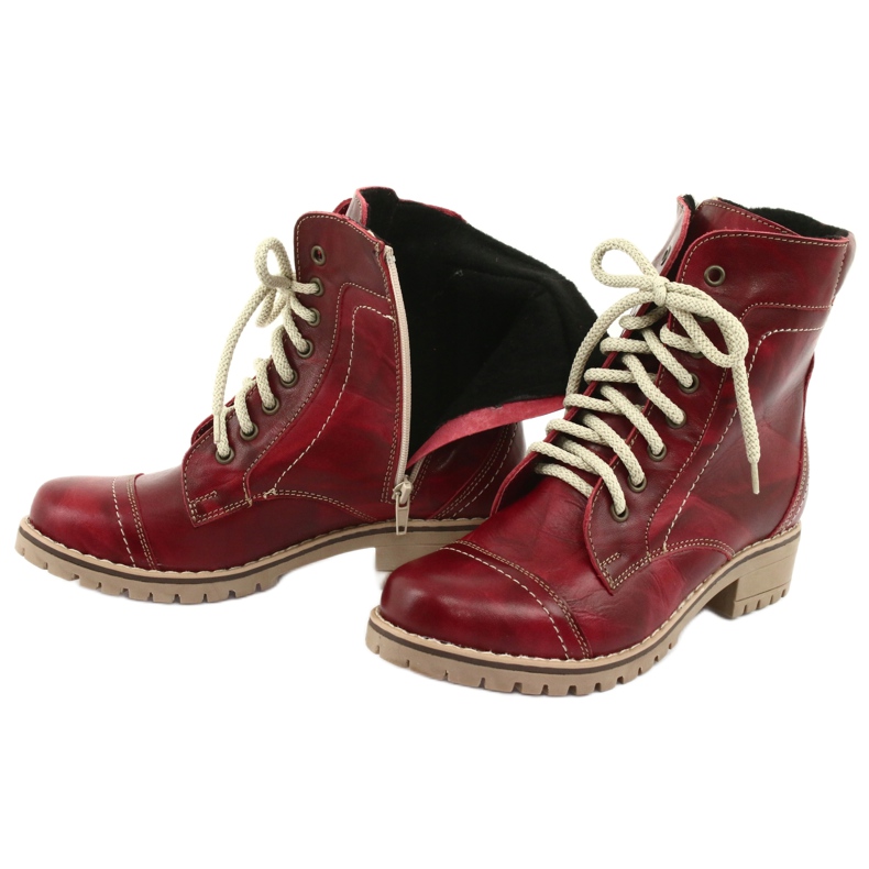 Isolierte Stiefel mit Schieber Naszbut 845 rot 5